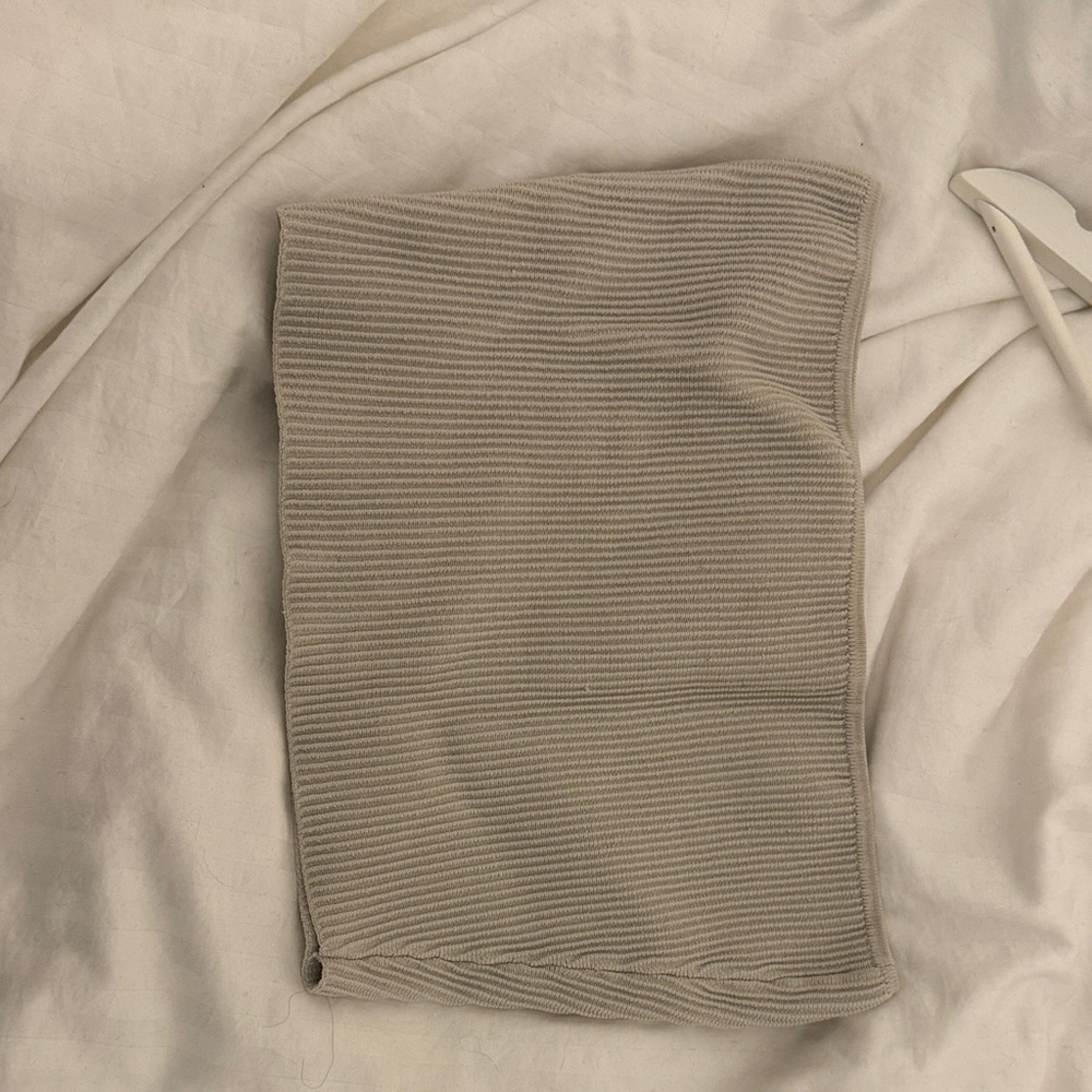 Aritzia Beige Ribbed Tank Top